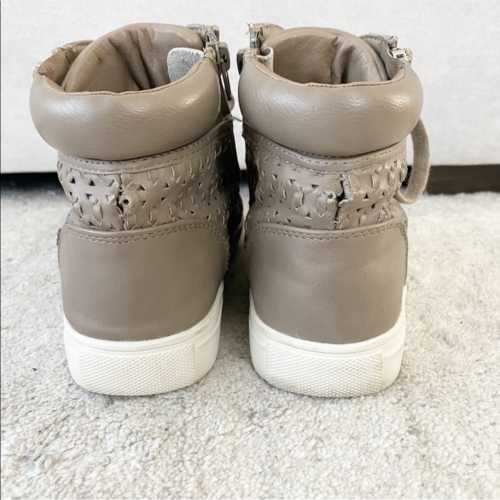 Steve Madden Explorre High Top Sneakers Dark Taupe - Picture 5 of 11